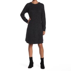 NEW Small MADEWELL GRAY LONG SLEEVE SWEATER DRESS Donegal Thunder NWT 35% Wool